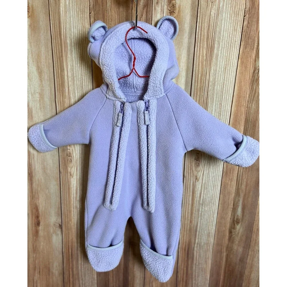 L.L. BEAN Snowsuit Hooded Fleece Ones Size 0 - 3 M (Bx 6)